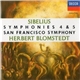 Sibelius, San Francisco Symphony, Herbert Blomstedt - Symphonies 4 & 5